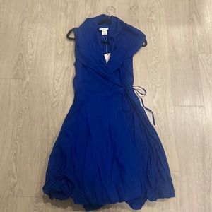 NEVER BEEN WORN VASNA ROYAL BLUE BUBBLE DRESS SHORT